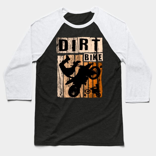 Dirt Bike Rider, Cool Dirt Bike Gift Idea, Dirt Bike Baseball T-Shirt by Jakavonis